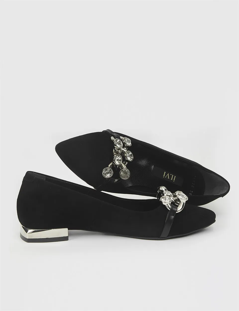 

ILVi-Genuine Leather Handmade Aveline Black Leather Women's Ballerina Women Shoes 2021 Fall/Winter