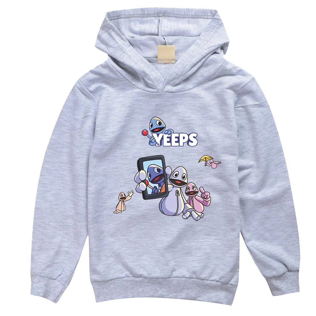 Фото Горячая игра Kawaii Yeeps Hide and Seek Толстовка Детская весенне-осенняя одежда Толстовки с капюшоном для мальчиков-подростков Пальто с героями мультфильмов для маленьких девочек №3