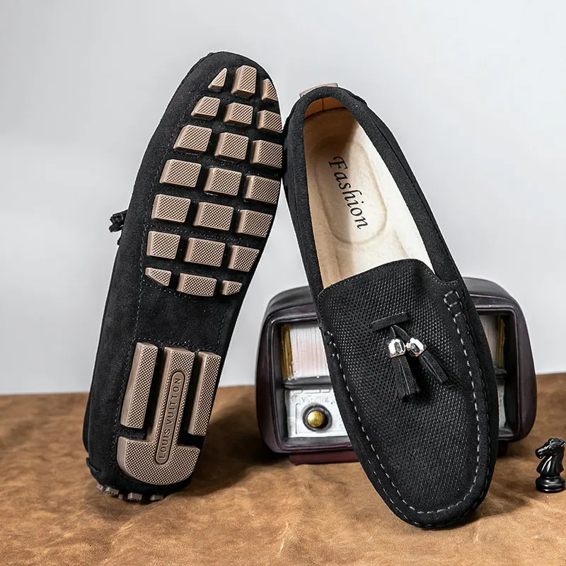 Vanmie повседневные мужские лоферы с кисточками обувь Мягкие Мокасины Роскошные