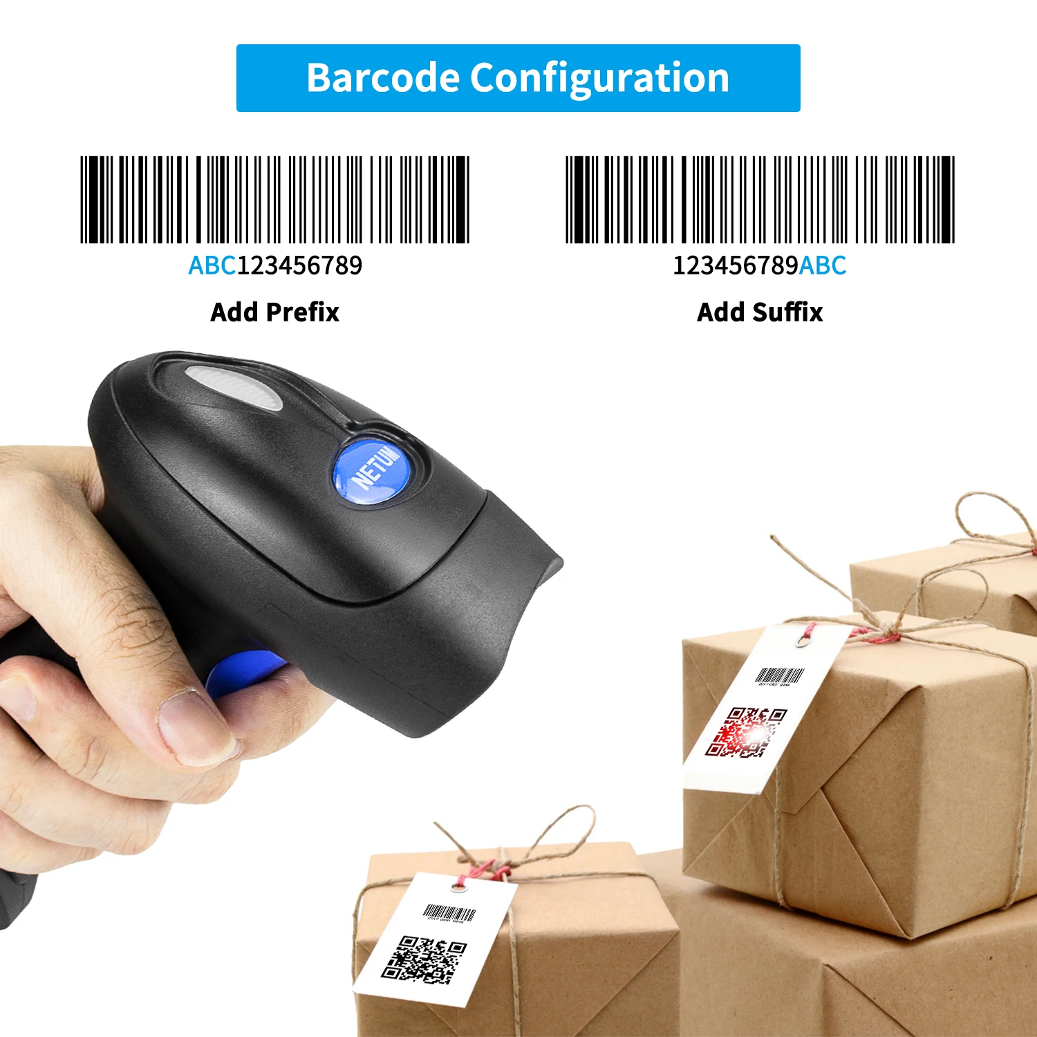 Wireless Bt 2d Qr Bar Code Reader 3d Barcode Scanners