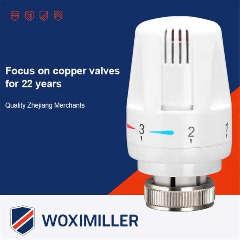 

Radiator Thermostatic Control Valve Adjustable Floor Heating Temperature Control Thermostat Valve For Heating System M30x1.5mm