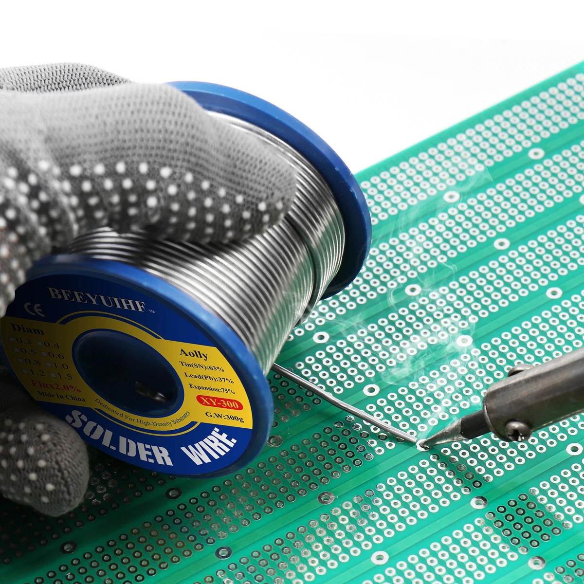 Оловянная проволока для припоя 300 г 63/37/0 5/0 6/0 8/1 0/1 2/1 5 мм