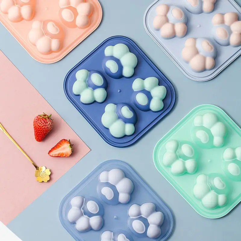 Контейнер для льда из пищевого силикона форма в виде кошачьего когтя коробка