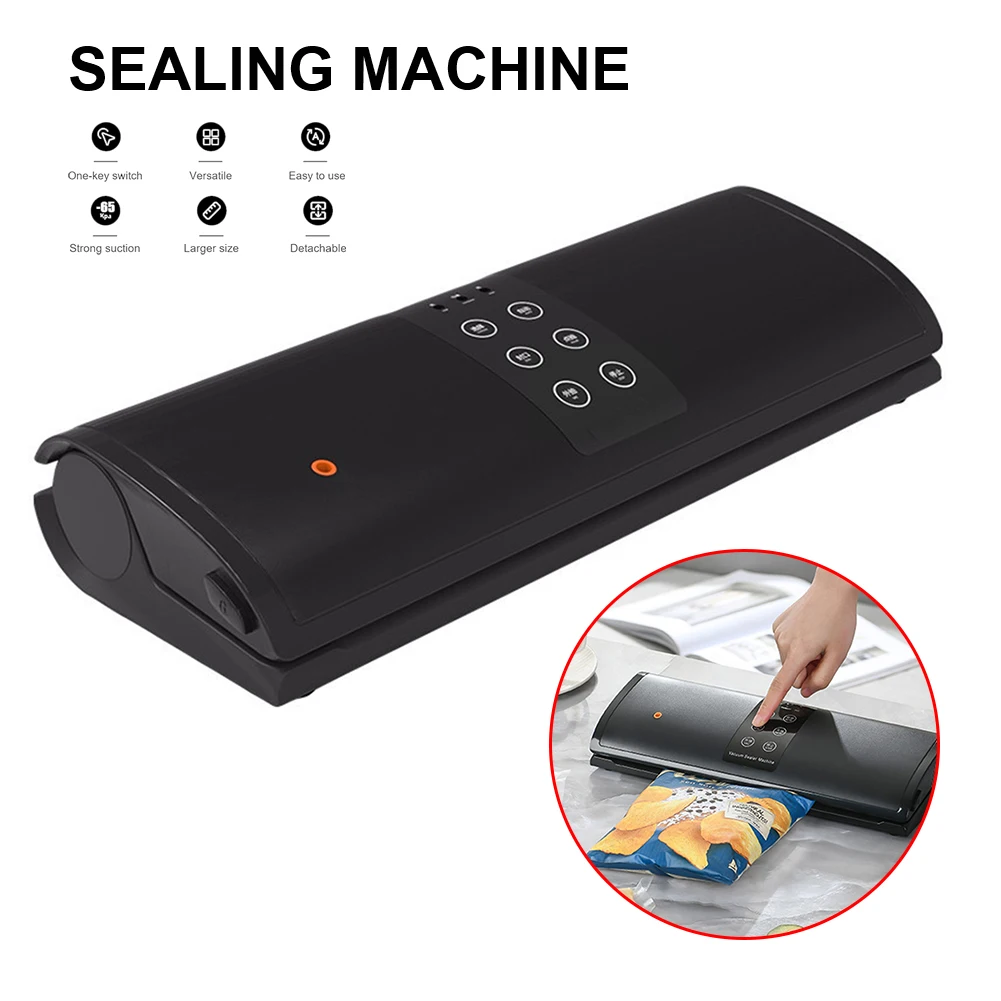 

Electric Vacuum Sealer Machine Fully Automatic For Home Kitchen Food Saver Bags Commercial Vacuum Sealing Packaging Machine