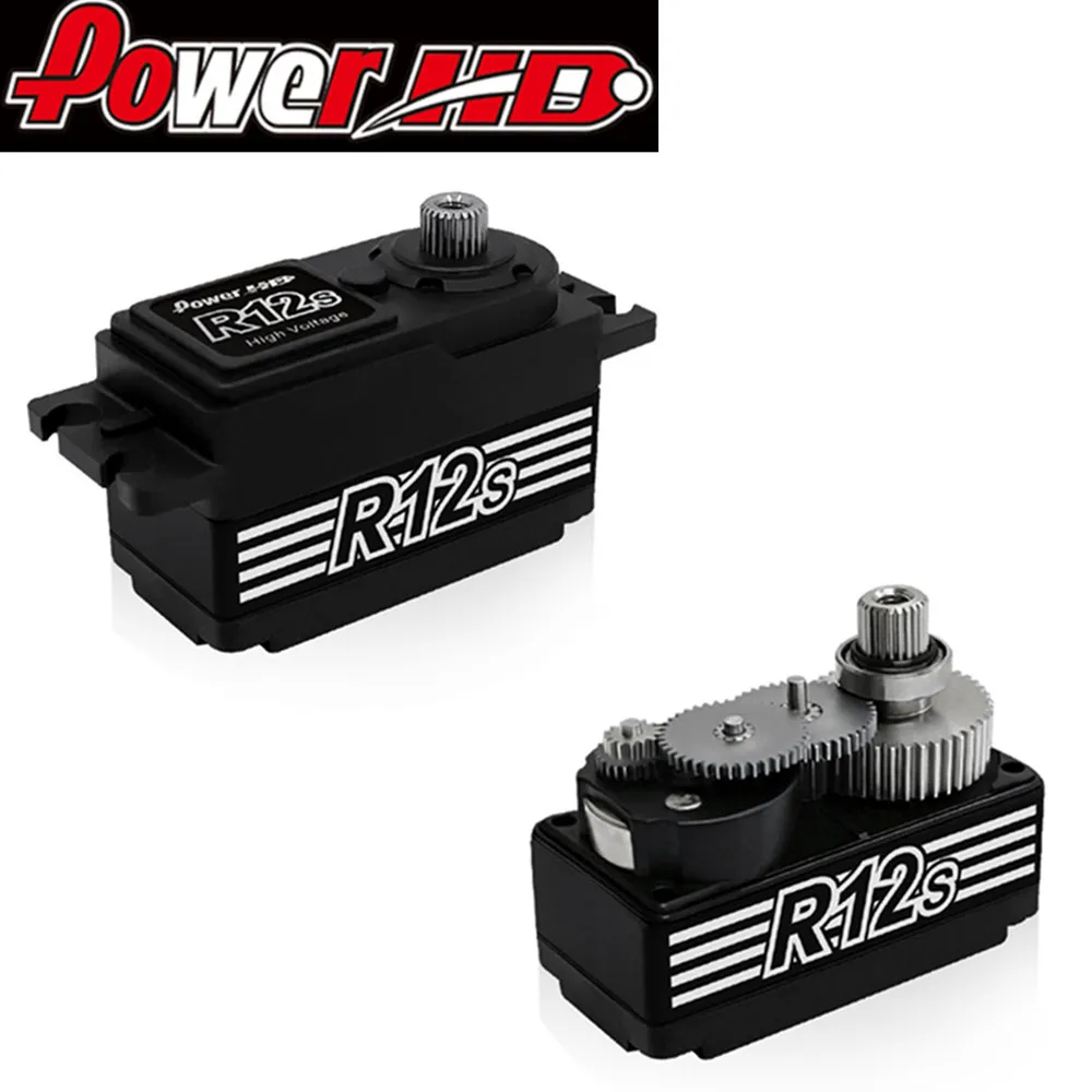 Power HD R12S 12KG High Torque Brushless Metal Gear Servo 6.0-8.4V for Rc 1/10 Electric Car | Parts &amp Accs