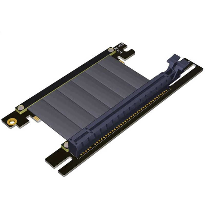 

Pcie 4.0 16X Graphics Card Extension Cable PCI-E 4.0 X16 90Degree Flexible Pci Express Riser Card,R33UH-BK-4.0X16