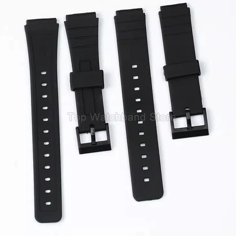 Высококачественный резиновый ремешок из смолы для Casio MQ-24587176 MW-59, классический черный ремешок для часов, аксессуары, черный 16 мм (art.: 3920cff0cd106) - 3920cff0cd106