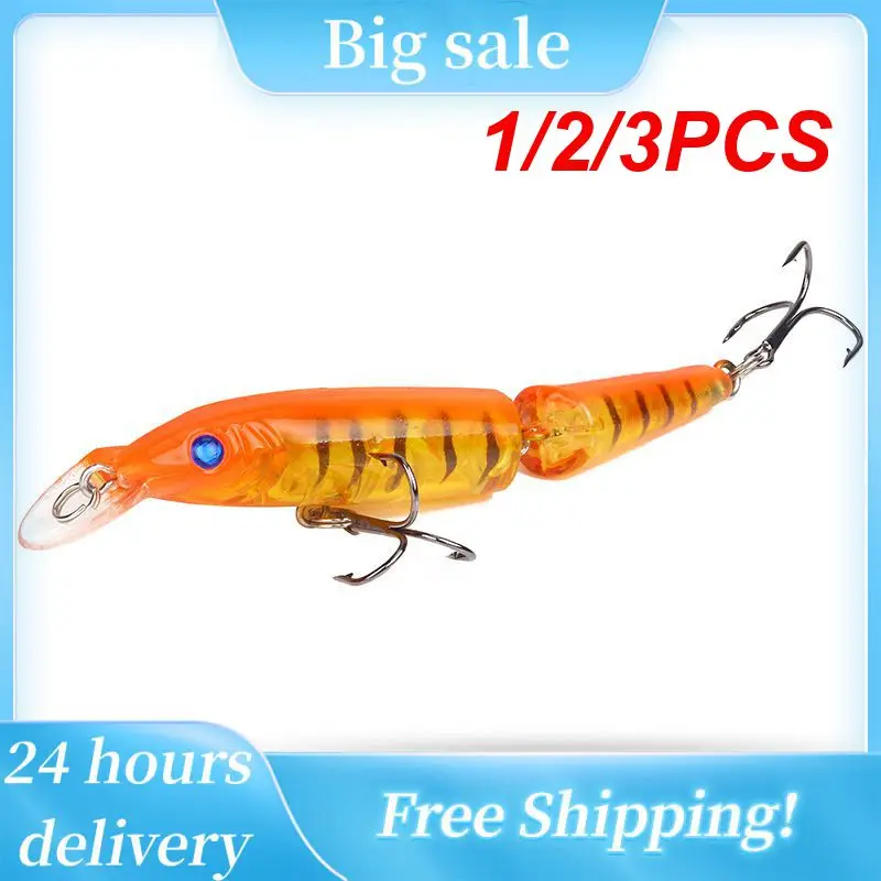 

1/2/3PCS Multi Sections Wobblers Pike 10.5cm 9g Fishing Lures Isca Artificial Jointed Bait Crankbait Minnow For Fishing Carp