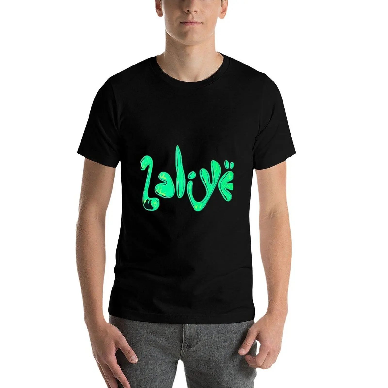 Фото Футболка YEAT 2 ALIVE DESIGN, базовая модель, однотонная, для любого сезона. №4