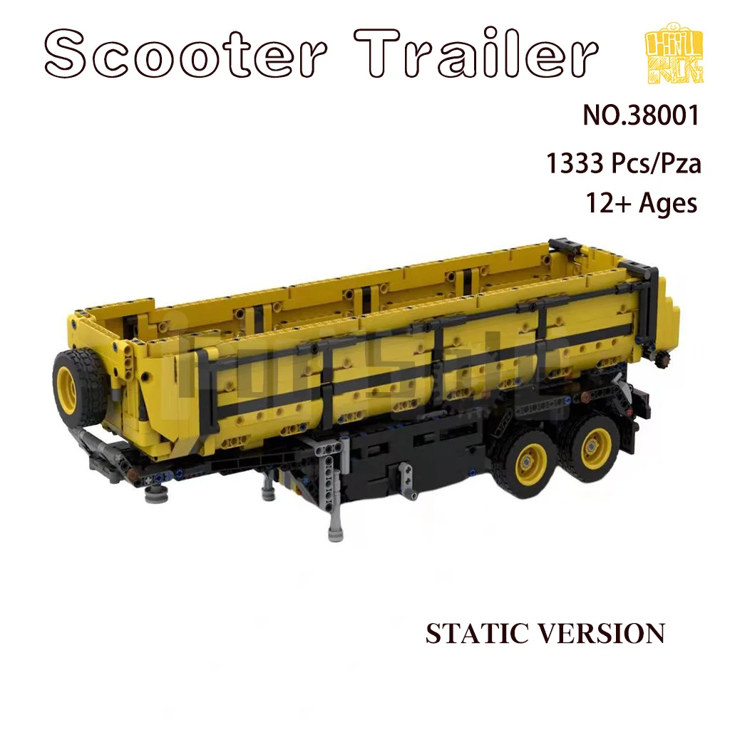 

Moc-38001 Scooter Trailer Model With PDF Drawings Building Blocks Bricks Kids Educational DIY Toys Birthday Christmas Gifts