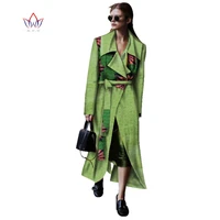 2022 autumn african dashiki traditional batik women coat robe longue femme print bazin riche women coat plus size regular wy2743