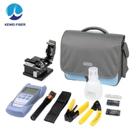 ftth tool kit set with fiber optic power meterfiber cutter and pen type visual fault locator