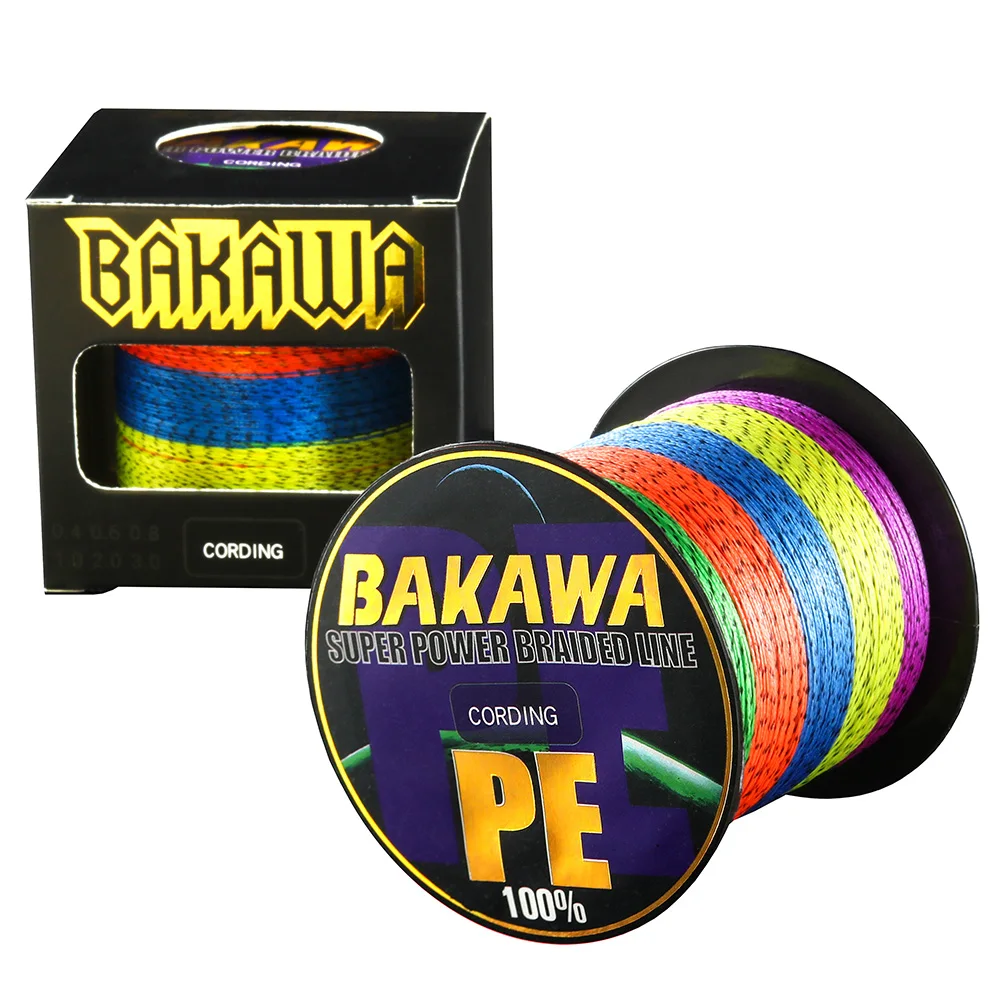 

Леска рыболовная BAKAWA, 4 нити, 300 м, 500 м