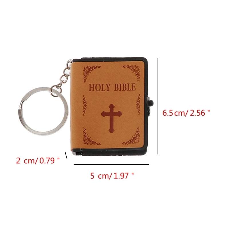 652F кожаный автомобиль для брелока ключей с книгой Библии брелок Удача Иисус
