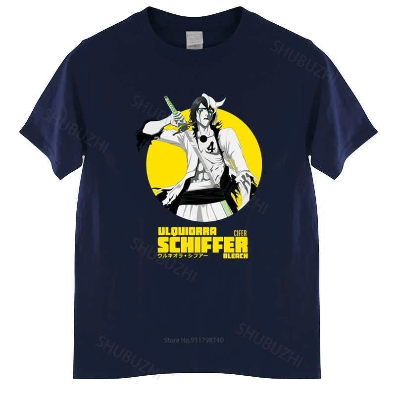 

Male Black Tshirt Ulquiorra Schiffer Cifer T Shirt Men Bleach Manga Anime Tee Tops Fashion Unisex Teeshirt Euro Size