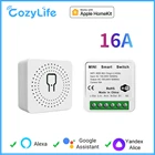 16A HomeKit Mini Smart Switch 2 Way Control Light Switch Wi-Fi Устройство для открывания гаражных ворот Таймер Выключатель Модуль для Alexa Alice Google