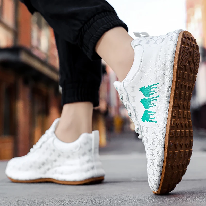 Новинка брендовая мужская кожаная обувь модная для настольного тенниса