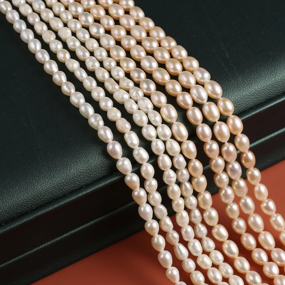 

Natural Freshwater Pearl Rice-Shaped Pearl Beads 4-5 mm For Jewelry Making DIY Necklace Bracelet Earrings Accessory