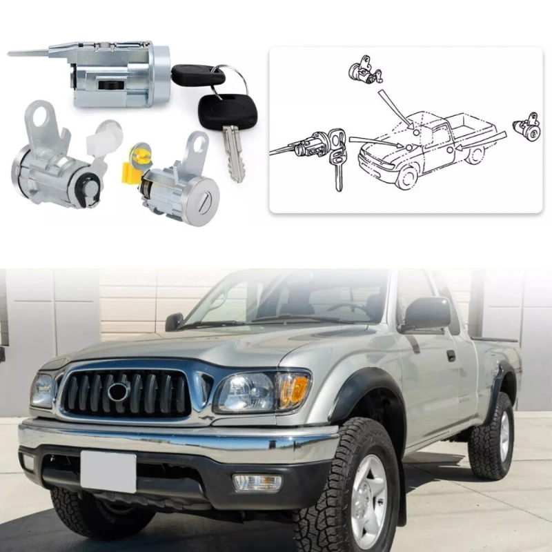 Цилиндр замка зажигания 69005-35840 69051-35070 69051-04020 DL108R для цилиндра передней двери 1995-2004