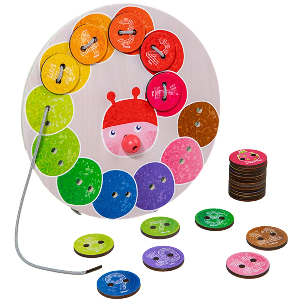 

Обучающие игрушки, детские деревянные туфли на шнуровке, Обучающие ранние учебные пособия для малышей