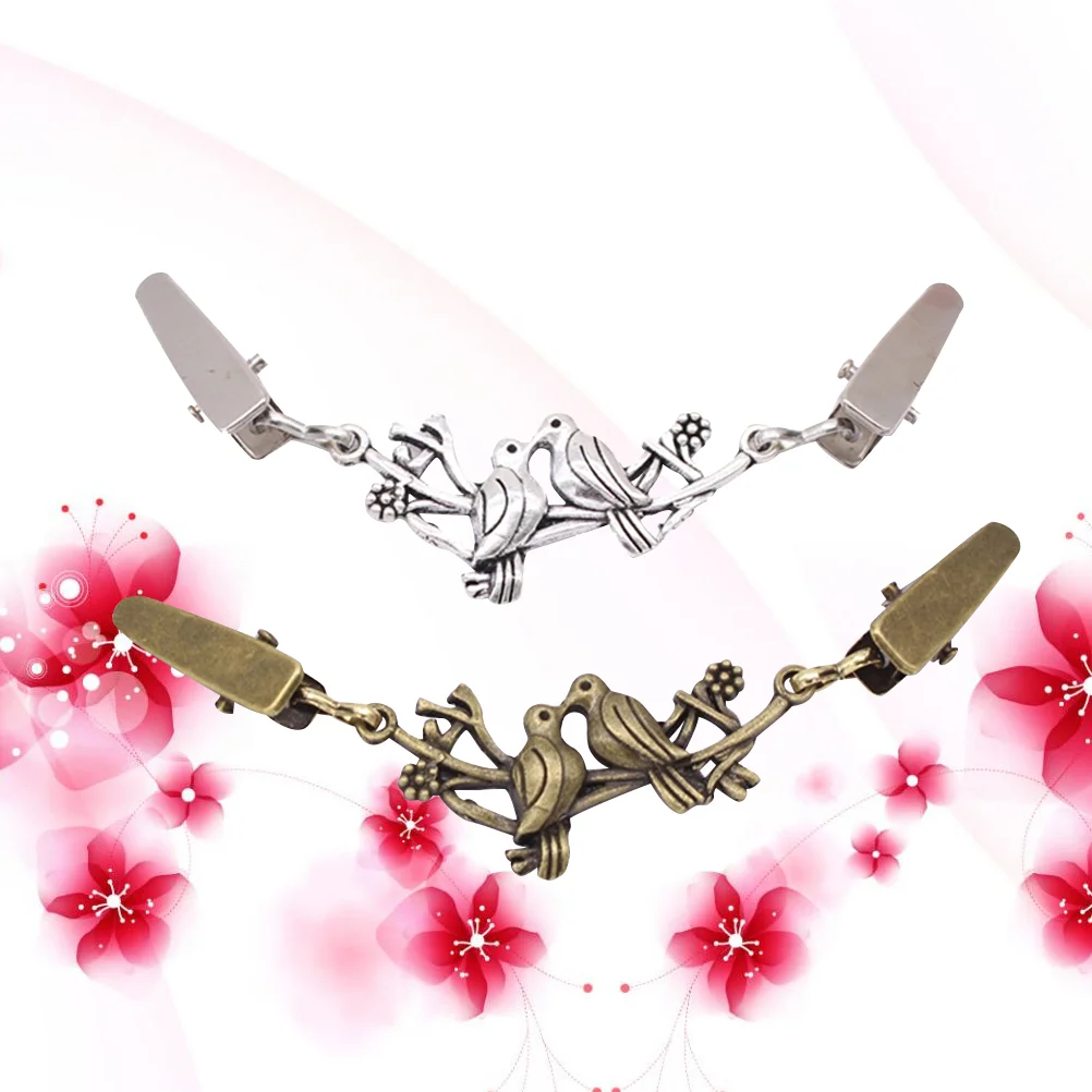 Винтажный зажим для свитера из 2 предметов женские серия Дикие животные зажимы