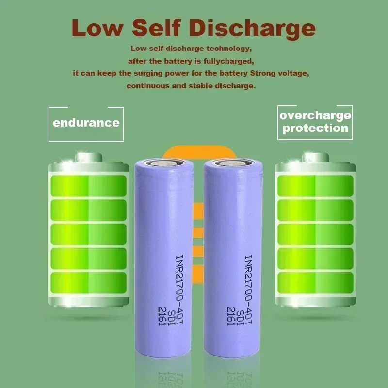 Литиевая батарея 21700 4000 мАч 40T 3 7 В Hoge Ontlading/Capit Li-Ion Oplaadbare Batterij Pk
