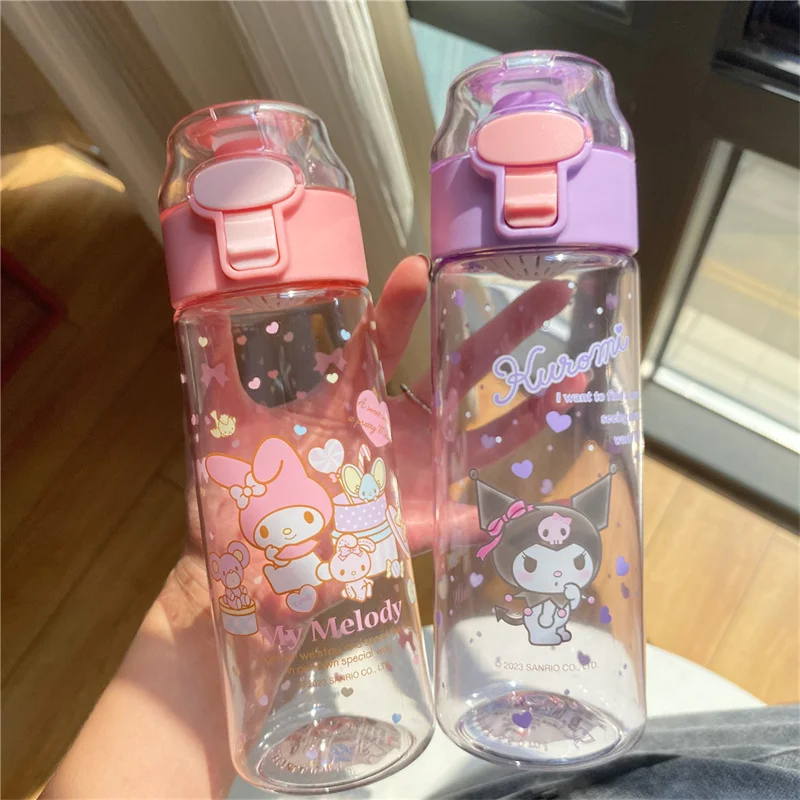 

Sanrio Cinnamoroll Water Cup Girls High Beauty Student Plastic Cup 500ml High Capacity Summer Childrens Couple Space Cup
