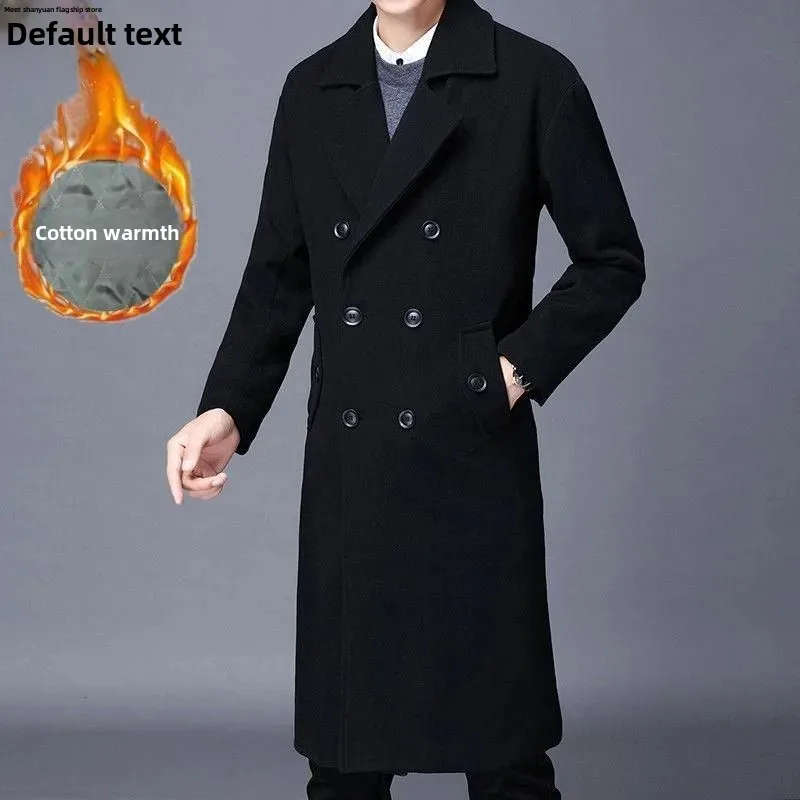 Мужская осенне-зимняя новая хлопковая теплая куртка с длинным рукавом свободный