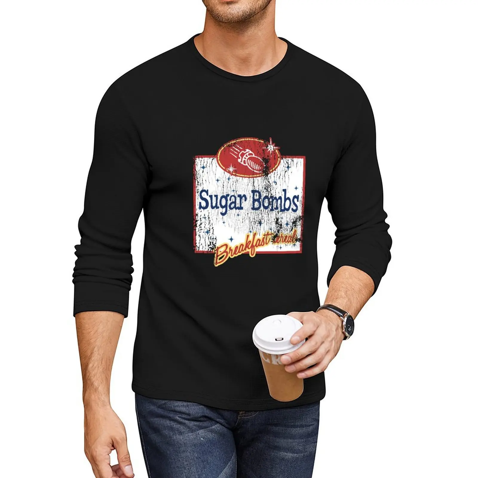 Длинная футболка с логотипом Worn Sugar Bombs (полная) новое издание одежда в стиле аниме