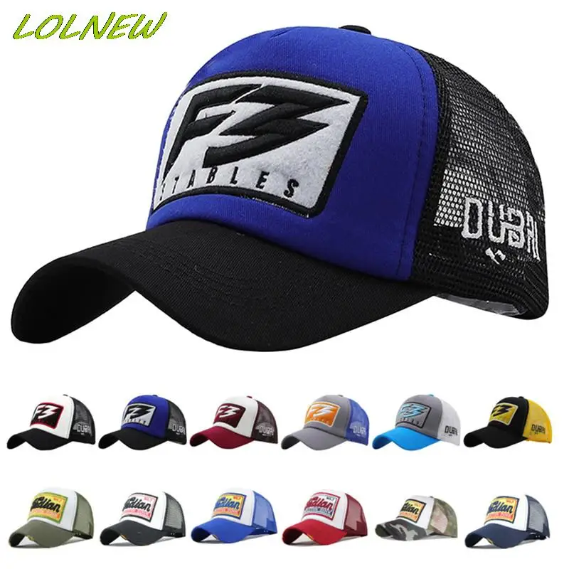 

Stylish Summer Trucker Hat With Mesh Yellow 3D Letter Embroidery Baseball Cap For Men Women Breathable 5 Panel Hats Cotton Caps