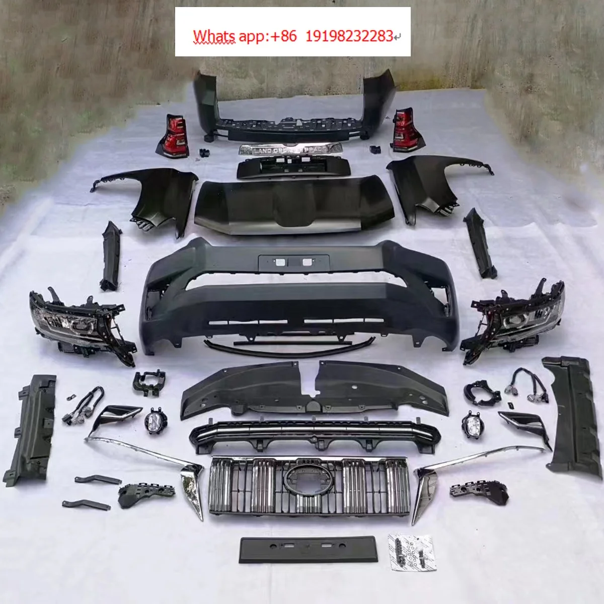 Комплект кузова автомобиля 2018 автомобильные бамперы для toyota land cruiser prado fj150 2010-2017