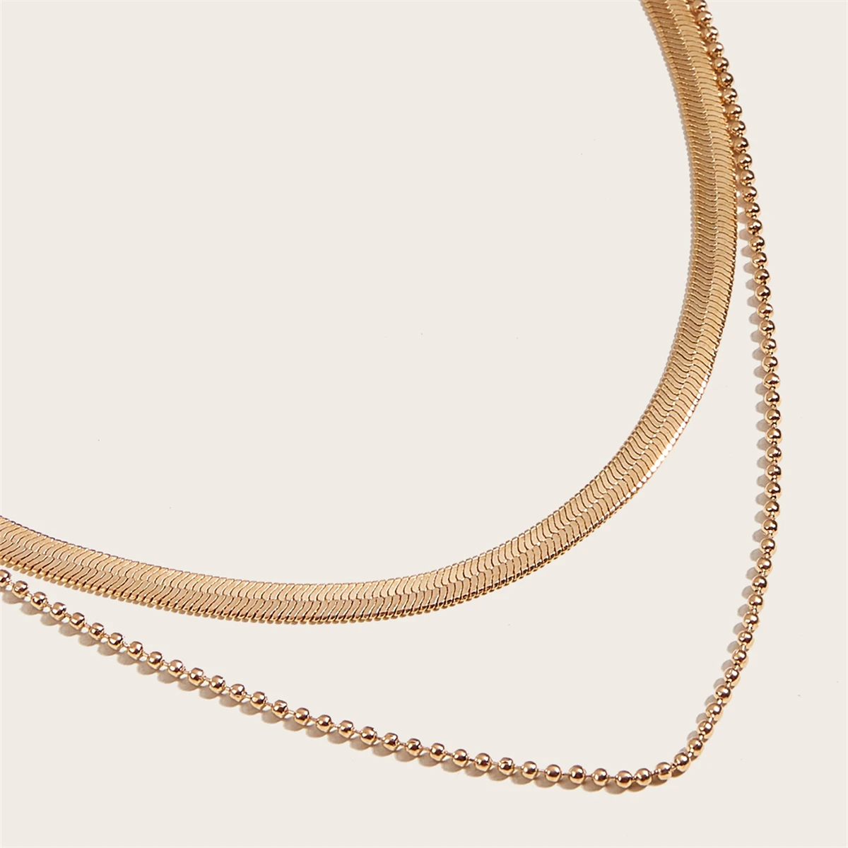 Trendy Gold Double Necklace Necklaces for Women Chain Fashion Jewelry collares para mujer |