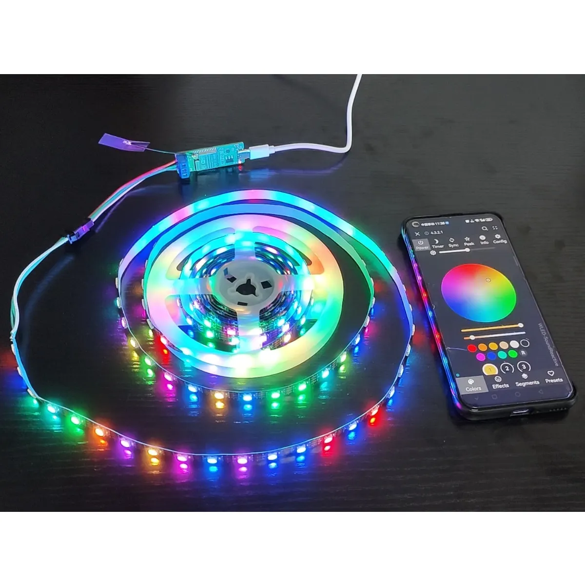 Контроллер WLED USB Typec CH343 Скачать прошивки Поддерживаемые лампы-бусины WS2812X (серия)