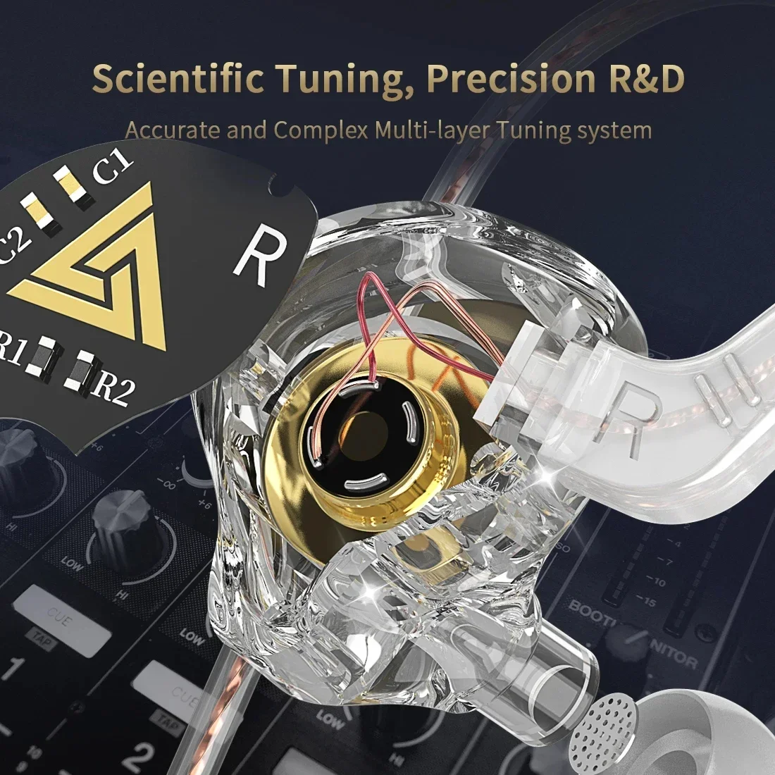 Наушники-вкладыши QKZ AKX с разъемом 3 5 Мм цвет в ассортименте