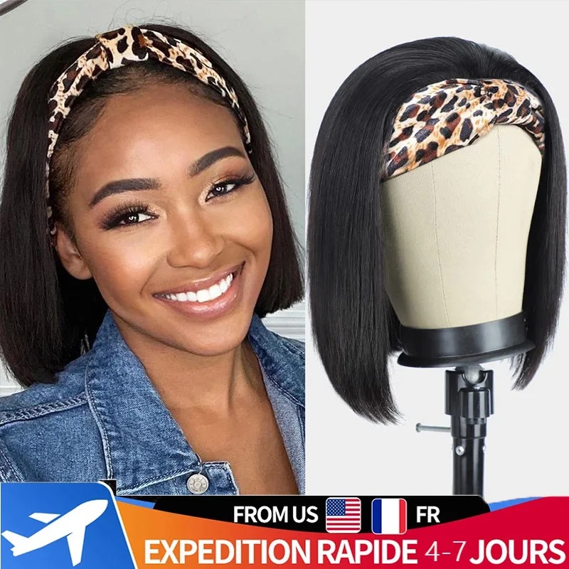Боб, бразильские блестящие для черных женщин, прямые короткие парики из человеческих волос, человеческие волосы, естественный цвет