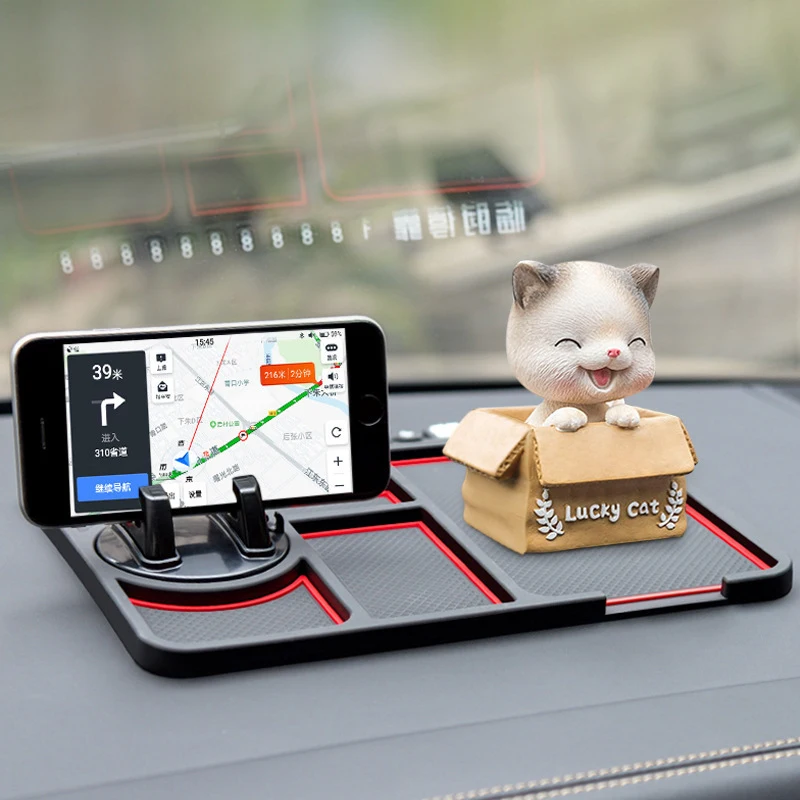 

Car Dashboard Anti-Slip Mat Mobile Phone Cushion PVC For Mobile Phone Bracket Car Gadgets Auto Interior Accessories