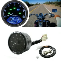 lcd digital motorcycle speedometer universal waterproof black 12000rpm 8 18v gear tachometer for cafe racer moto odometer