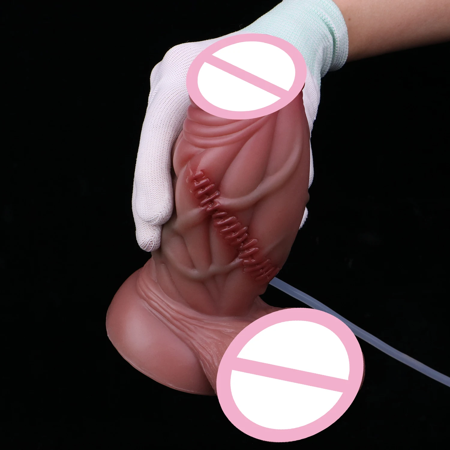 LEZEE реалистичный фаллоимитатор сквиртами пениса пятен крови эякуляционные