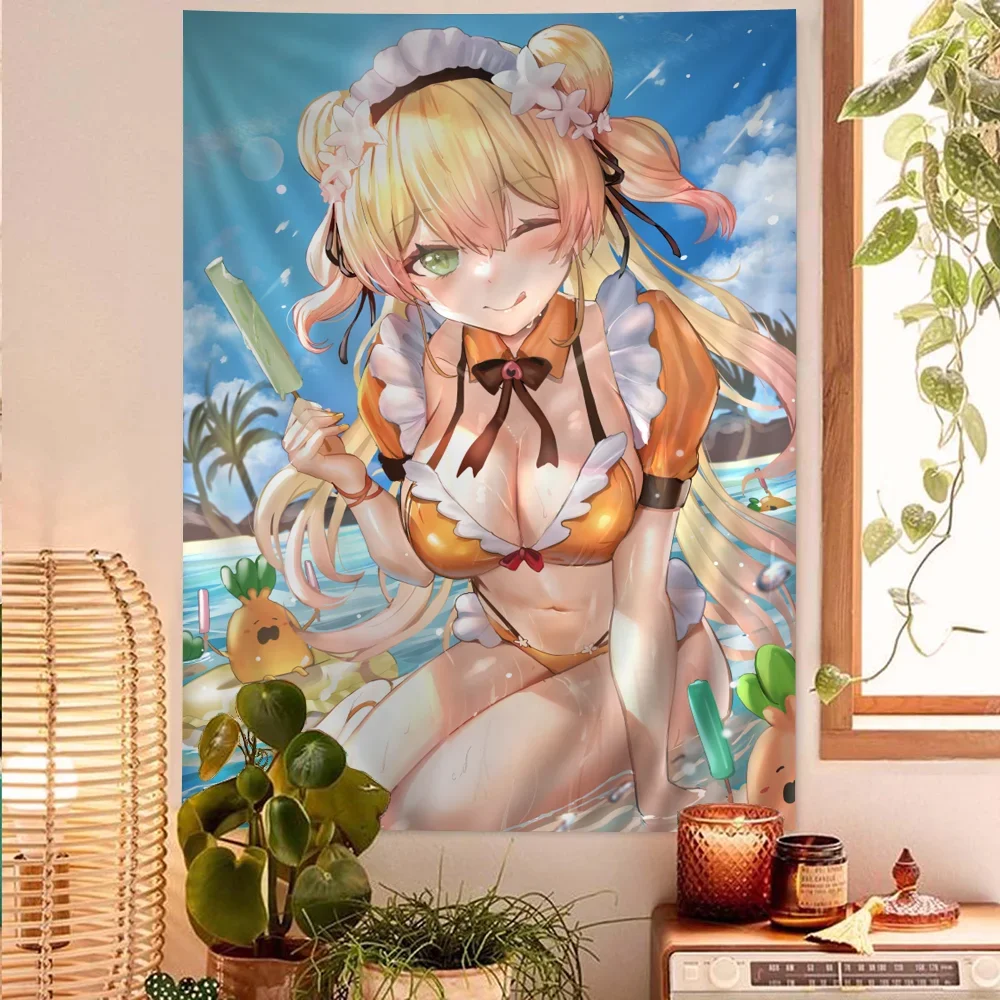 Momosuzu Nene Hololive художественный принт дешевый хиппи настенный богемный гобелены