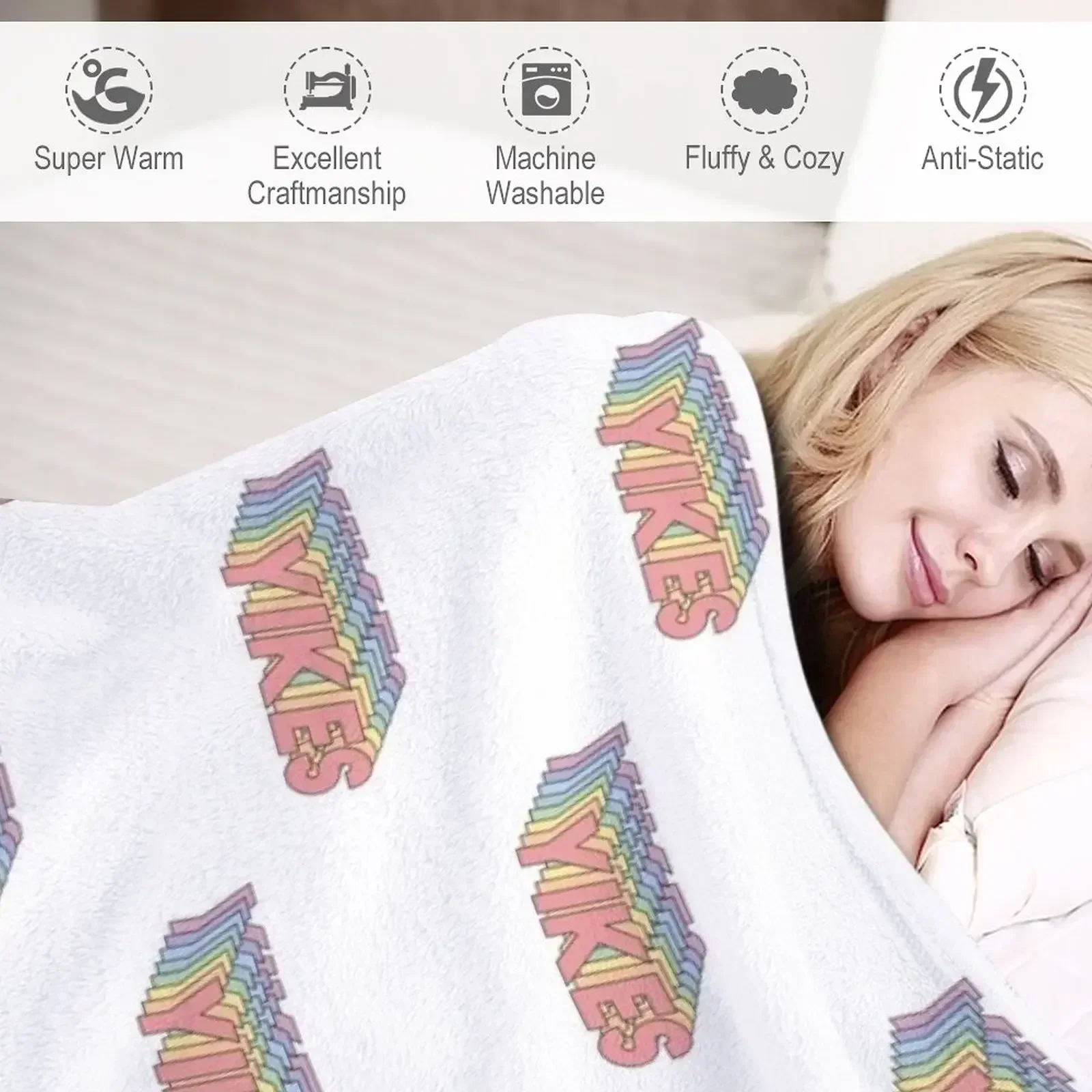 Одеяло YIKES с утяжеленными волосами на заказ для декоративных одеял диванов