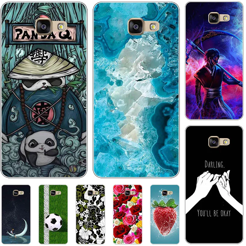 Мягкий чехол из ТПУ для Samsung Galaxy A3 2016 A310 A3 2017 A300 A300F, крутые чехлы для телефонов с аниме, чехлы для телефонов с изображением цветов, футбольных мячей, защитный чехол