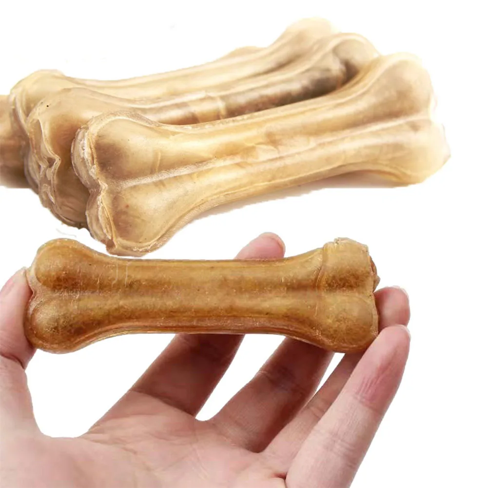 

Nicrew Pet Toy Dog Chews Toys Supplies Leather Cowhide Bone Molar Teeth Clean Stick Food Treats Dogs Bones for Puppy Accessories