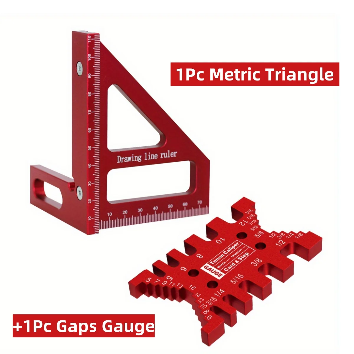 

2 шт., алюминиевые квадратные зазоры для транспортира