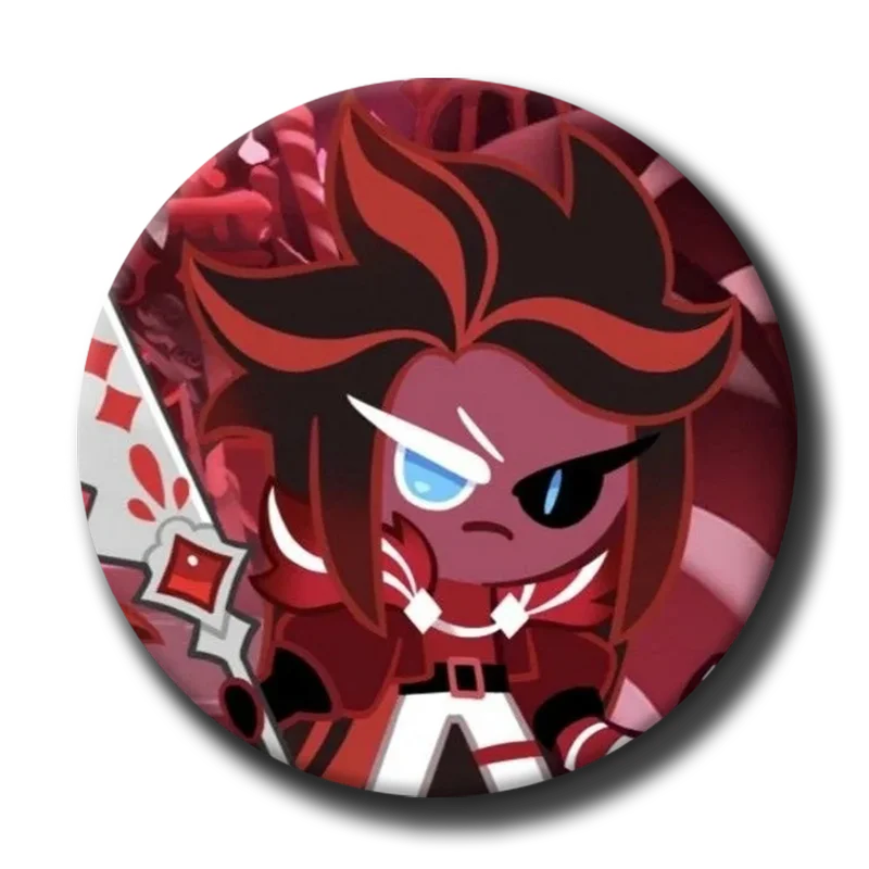 

Cookie Run Espresso Pure Vanilla Kingdom With Soft Button Pin Funny Metal Cartoon Badge Metal Decor Creative Brooch Gift Custom