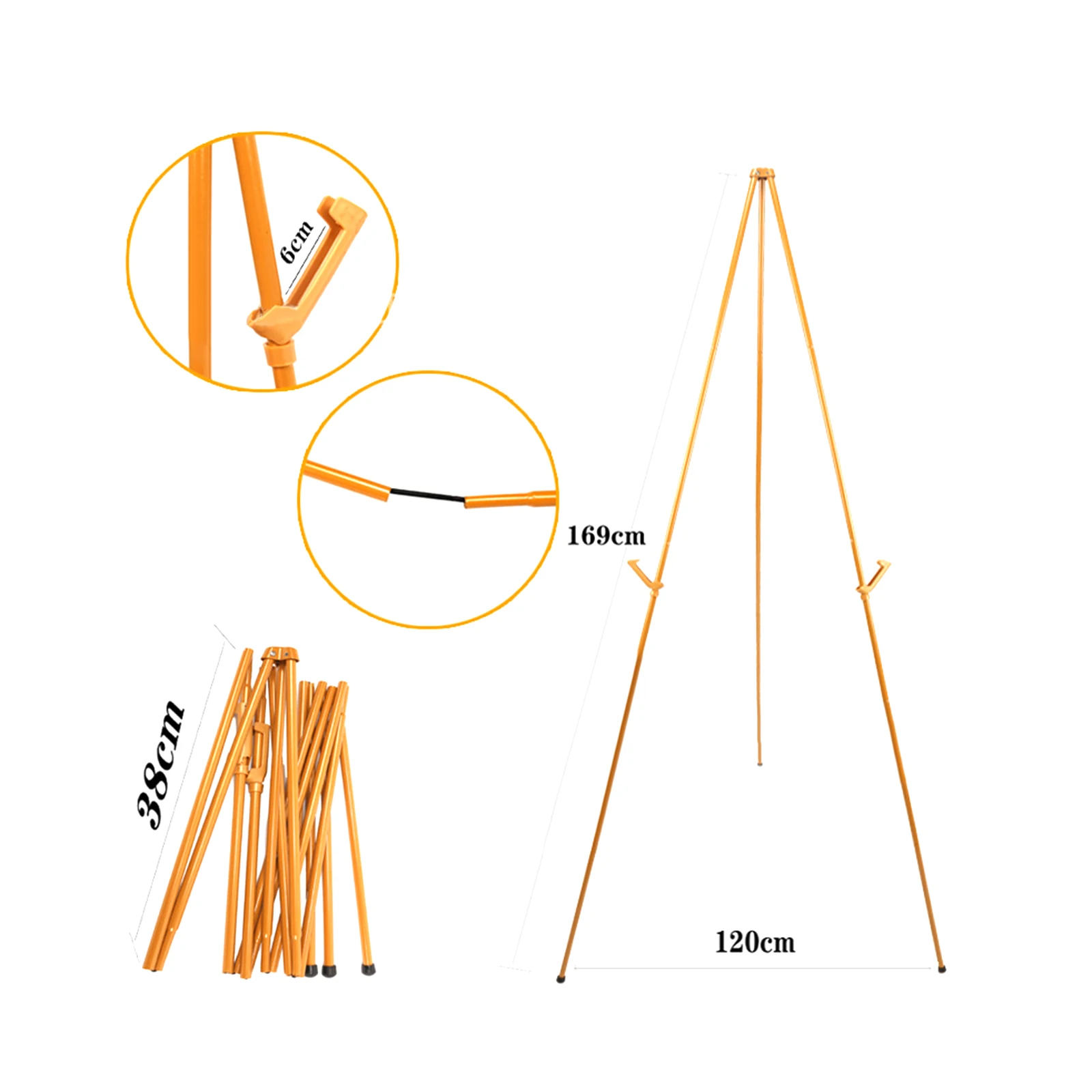 Tripod Display Easel Stand Art Drawing Easels Painting Art Easel Holder for Photo Frame Art Boards Wood Board Canvas Posters images - 6