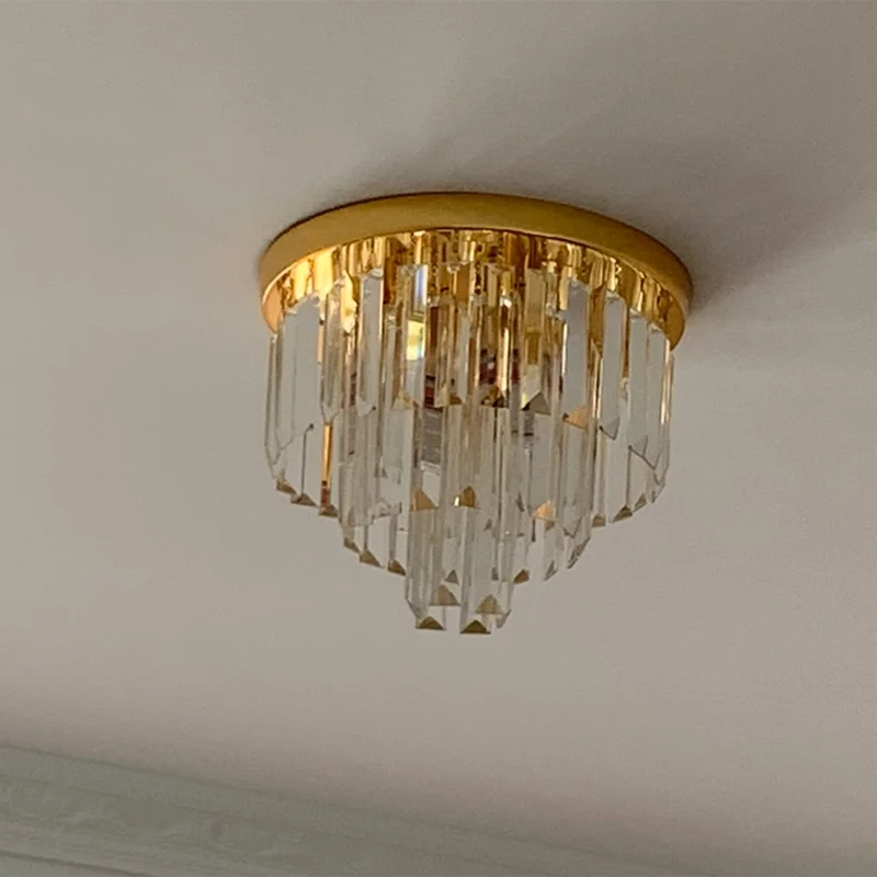 

Luxury Modern Gold Fancy Pendant Lamp Crystal Hanging Light Chandelier