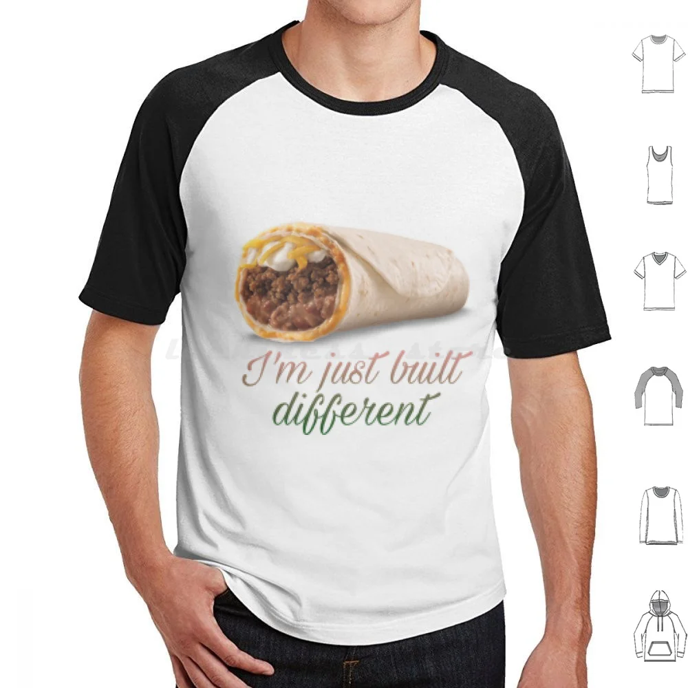 Футболка с разными изображениями даже я только что создал разные футболки для мужчин женщин детей 6Xl построенные разные мемы сырые сурреал Сага буррито Тако колокольчик градиент