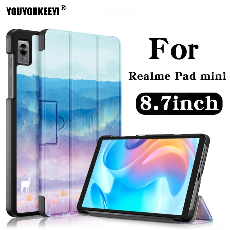 

Ultra Thin Cover For OPPO Realme Pad mini 8.7inch Tablets 2022 New Intelligent Sleep Wake-Up Case For Realme Pad Mini