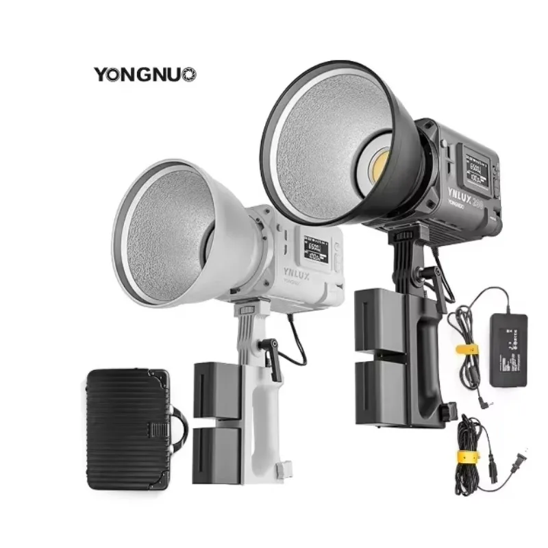 Фото Новый портативный светодиодный видеосвет YONGNUO LUX200 YNLUX200 200W 2700K-6500K с мощностью 200 Вт, COB-матрицей и регулируемой цветовой температурой №3