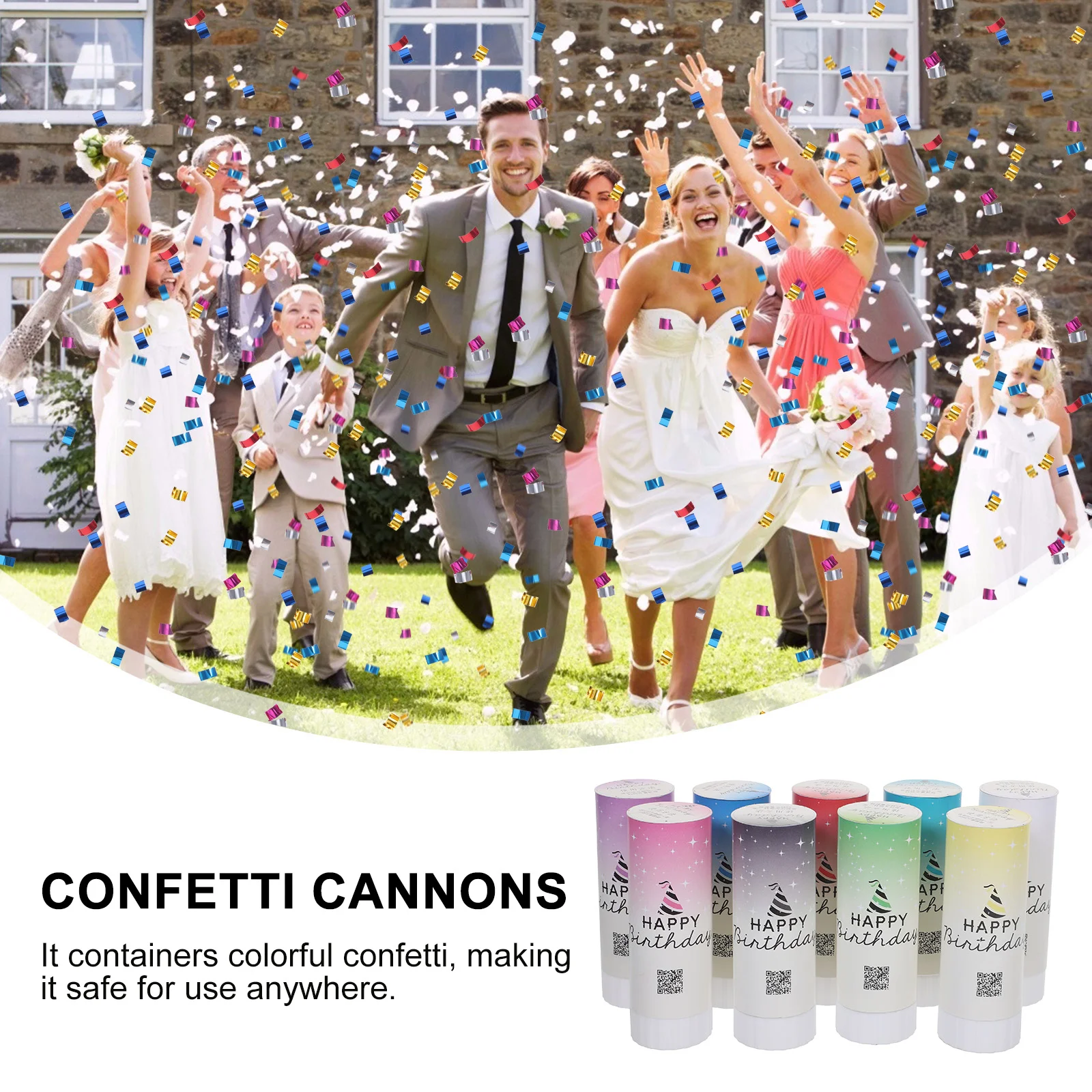 

Party Weddingcannons Supplies Shower Box Sparkles Works Fire Powder Baby Decorations Streamers Launcher Glitter Streamer
